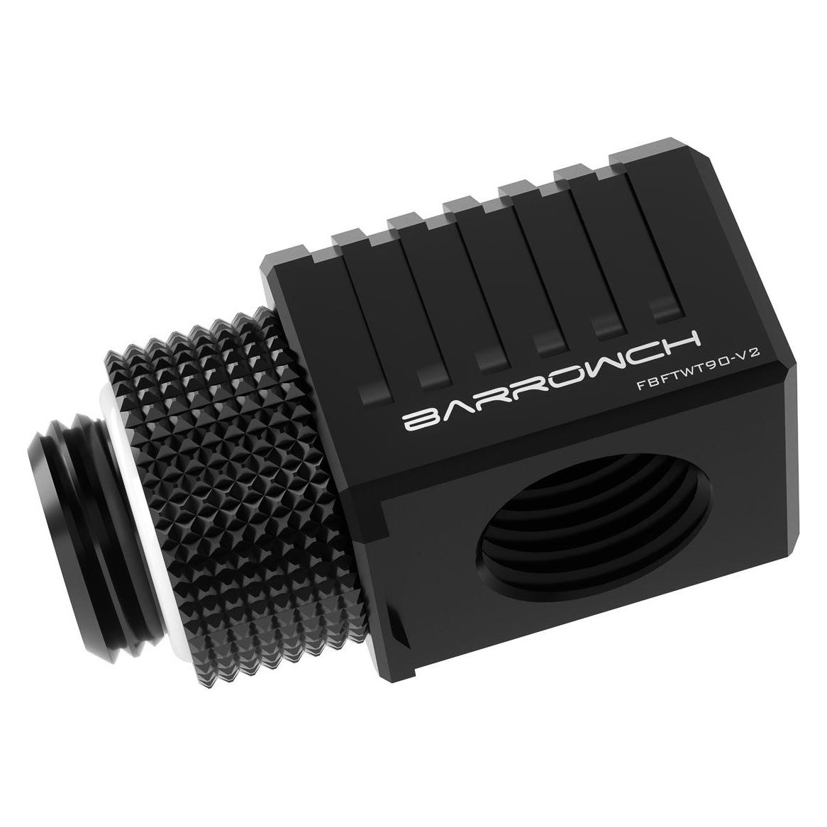Barrow Special Adapter 90 Grad G1/4 Zoll IG auf G1/4 Zoll IG - schwarz (FBFTWT90-V2 B)