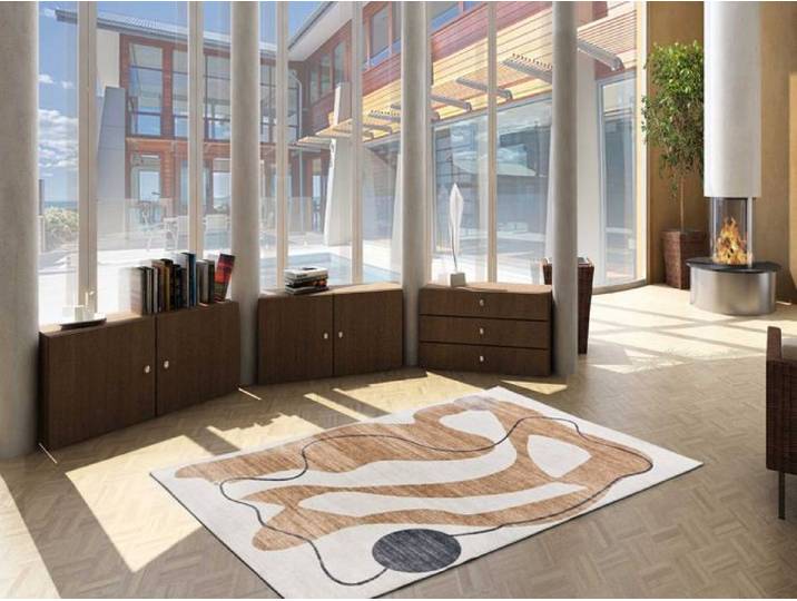 Tapis ATTICGO abstrait 140 x 200 cm CLASS orange