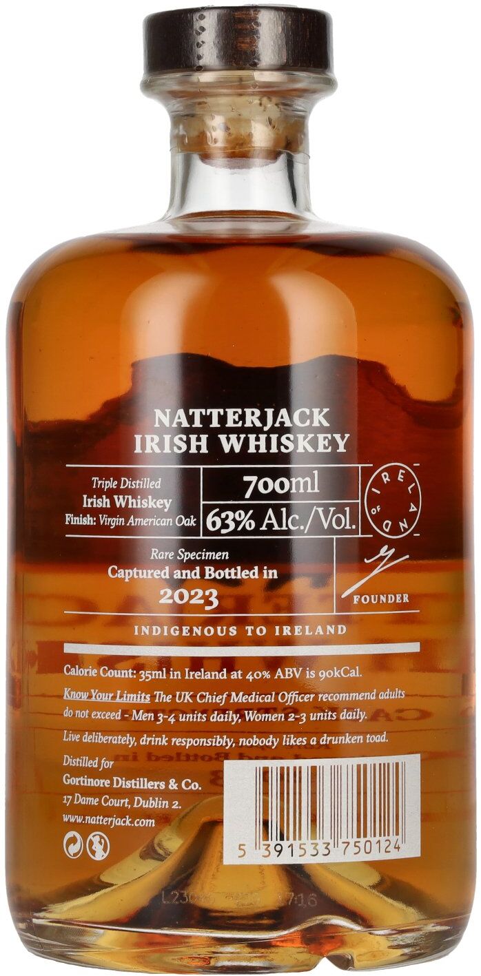 Natterjack Whiskey Natterjack Irish Whiskey Cask Strength 2023 63% Vol. 0,7l