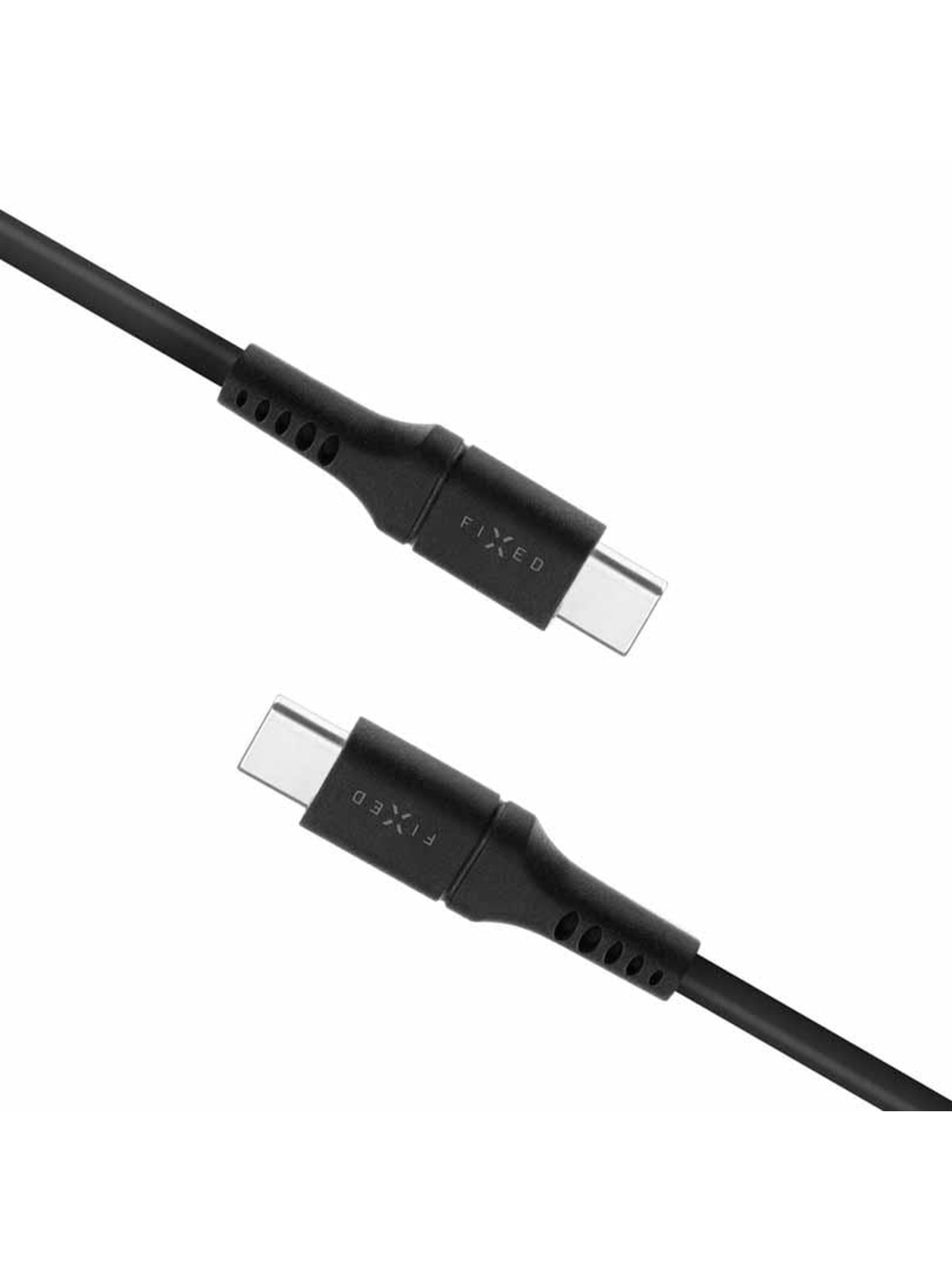 FIXED LIQUID Silicone - 60W - USB-C USB-C - 1.2m - Schwarz