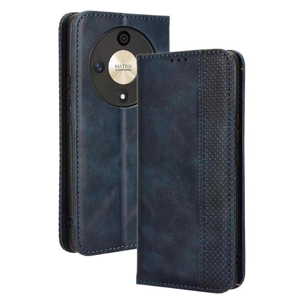 Cover-Discount Honor Magic6 Lite - Vintage Flip Case Hülle blau (Honor Magic6 Lite) (660166884B)