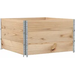 Helloshop26 - Hochbeet für Pflanzen Blumen Terrasse Garten 100 x 100 cm massives Kiefernholz braun 02_0037237