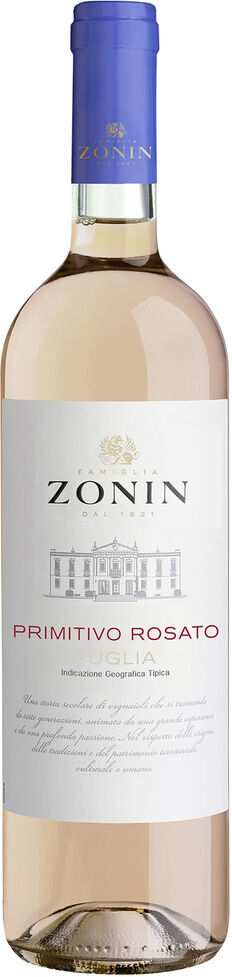 Zonin Classici Primitivo Puglia Rosato IGT 2025 Zonin 1821