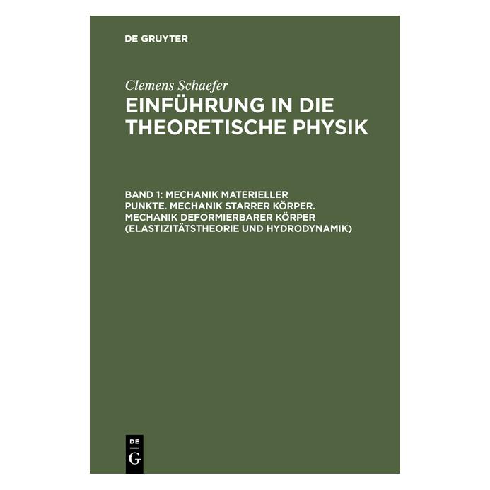 De Gruyter Mechanik materieller Punkte. Mechanik s (Deutsch, 1962) (66439122)