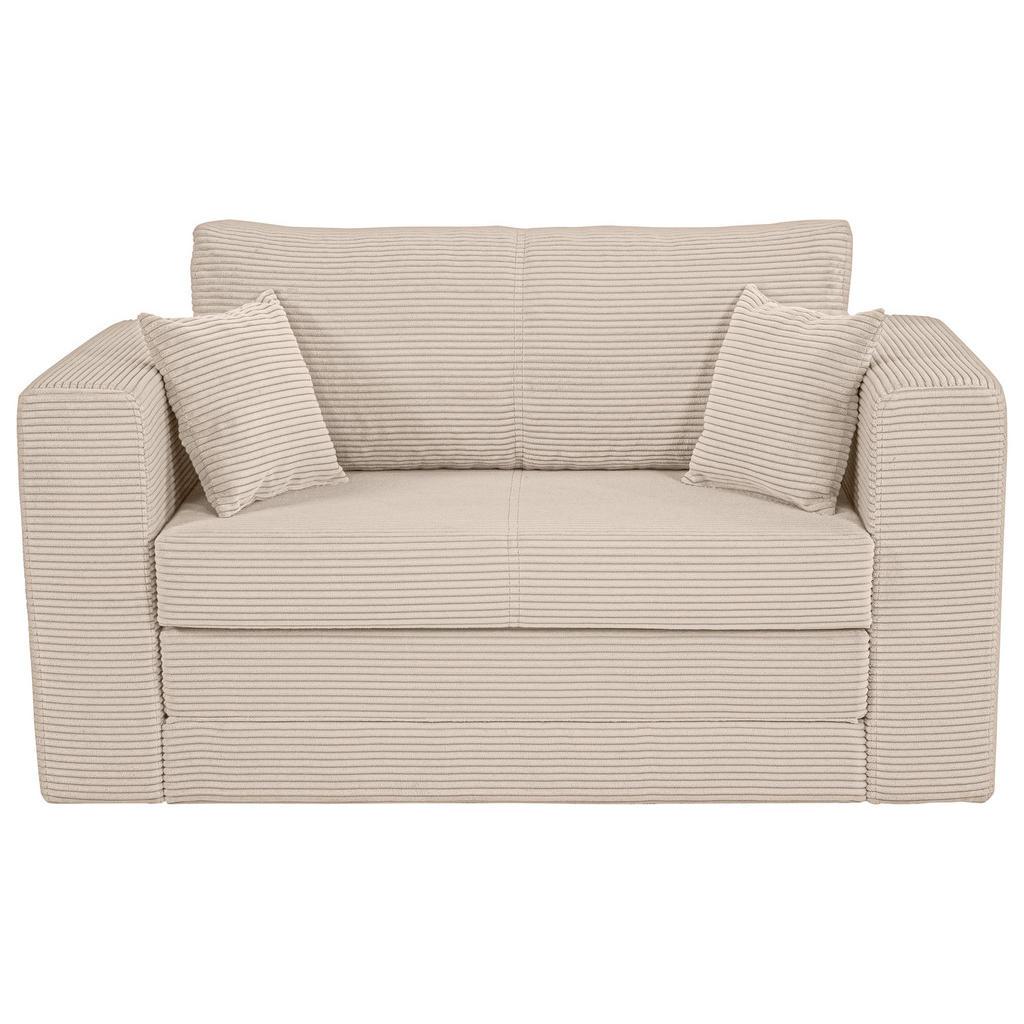 Xora Jugend- UND Kindersofa , Hellbraun , Textil , Füllung: Schaumstoffflocken,Schaumstoffflocken , 136x78x72 cm , Wohnzimmer, Sofas & Couches, Schlafsofas