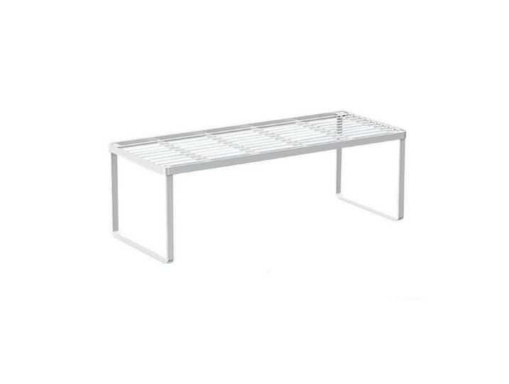 LuxusKollektion Gewürzregal Küchenschrank Organizer Draht Weiß 59x24x20.5cm, 1-tlg.