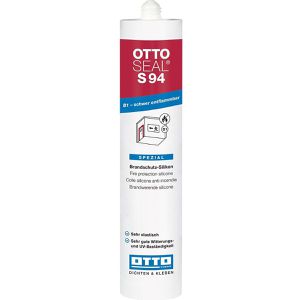 Otto-Chemie Silikon OTTOSEAL S94, schwarz, Brandschutz-Silikon, Innen- und Außenbereich, 310ml