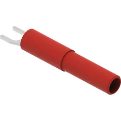 PJP ADA3032-R - Kabelschuh Adapter, 4 mm Busche / Kabelschuh, rot