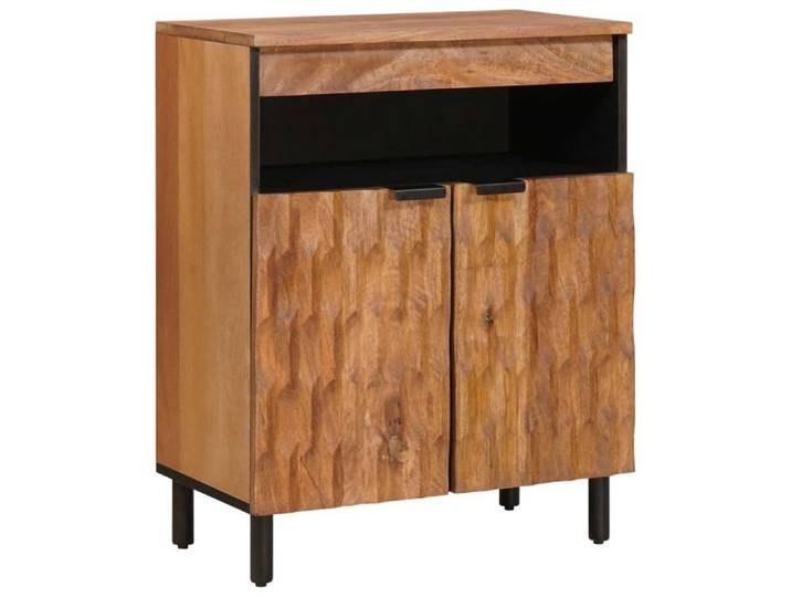 Buffet en bois de manguier - - Finition Acacia Brun - 60x33 5x75 cm - Bois de manguier massif