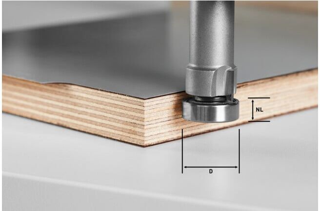 Fraise à affleurer Festool HW/KLS D22/8-OFK (490565)