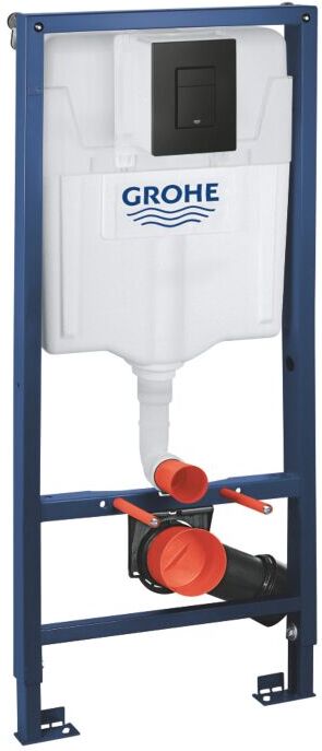 Grohe Rapid SL 3 in 1 Vorwandelement 388112430 Bauhöhe 1,13 m, Schwarz matt