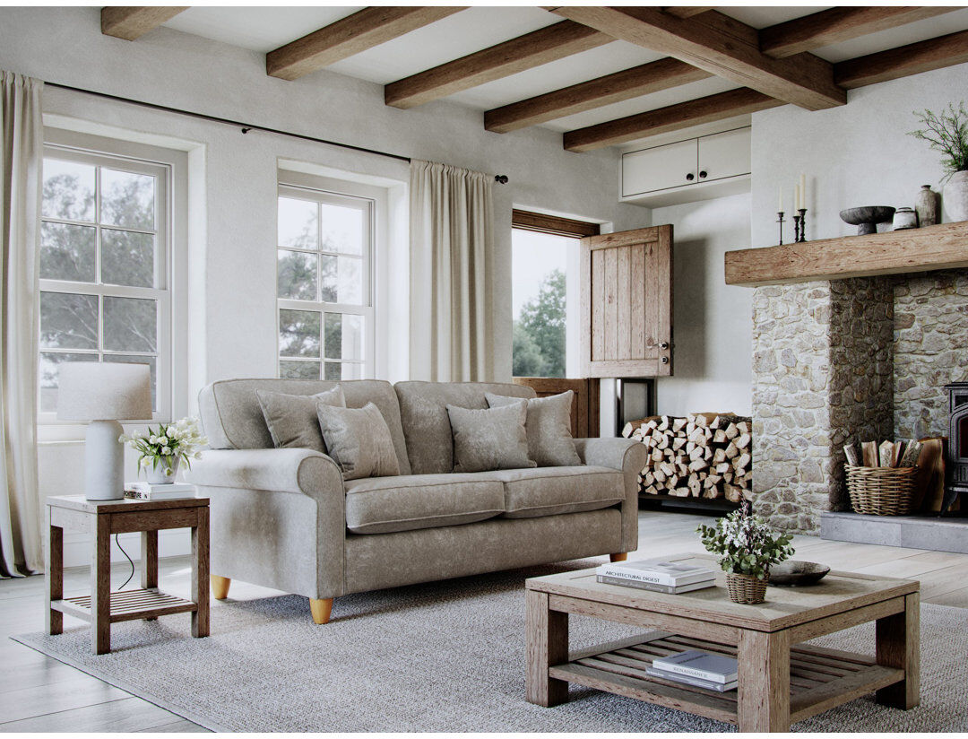 Lark Manor Clarkfield Sofa Beige 3