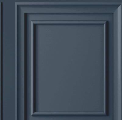 Laura Ashley Redbrook Wood Panel Dark Seaspray Wallpaper