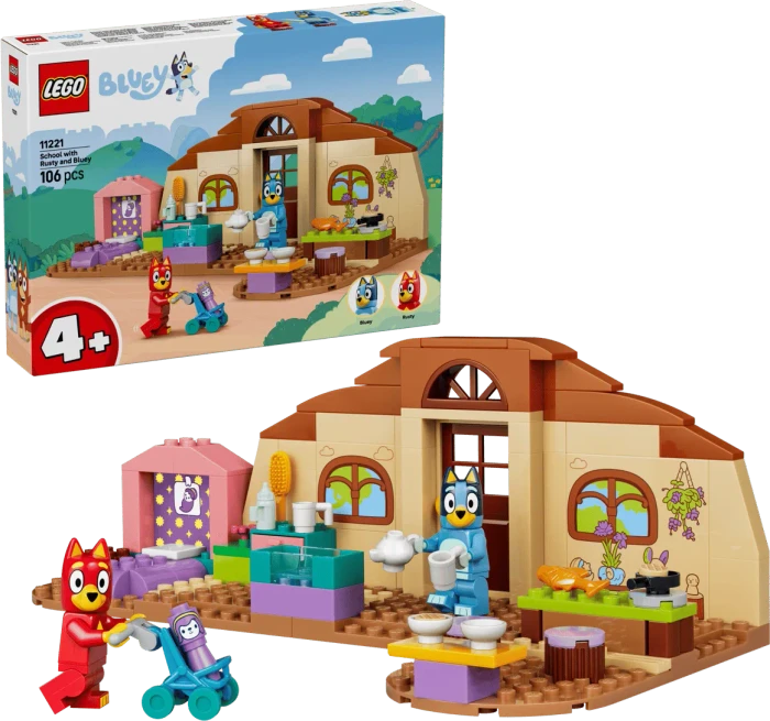 LEGO Bluey 11221 Schule mit Rusty und Bluey
