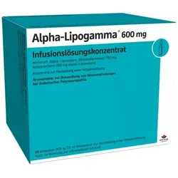 ALPHA-LIPOGAMMA 600 mg Infusionslösungskonz. 20X24 ml