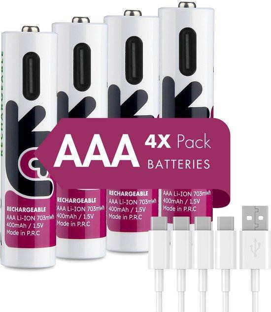 Uniross Oplaadbare batterijset met 4 stuks