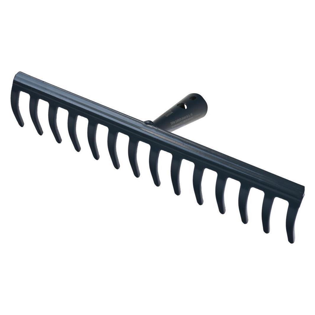 Siena Garden Gartenrechen 14 Zinken 36 cm ohne Stiel anthrazit (T42432)