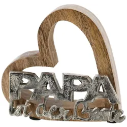 Natura Punto, Deko Schriftzug, Dekoherz aus Holz, Papa ist der Beste