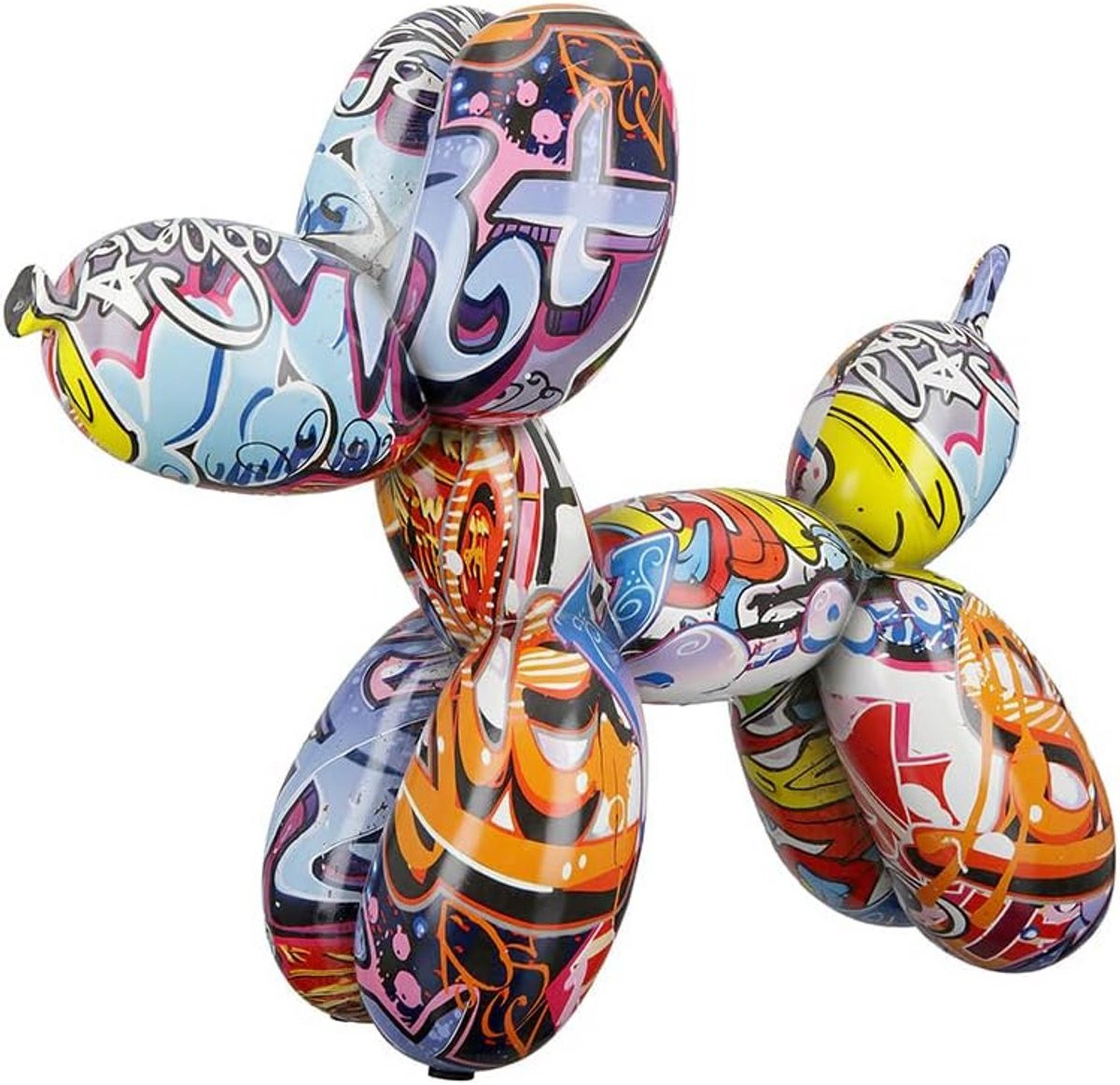 Decoratieve Ballonhond Beeld - Modern Resin Sculptuur in Street Art Stijl - Hoogte: 25 cm