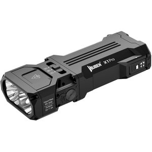 Wuben Taschenlampe X1 Pro schwarz, LED, aufladbar, 12.300 Lumen, 13 cm, wasserfest