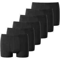 UNCOVER by SCHIESSER Herren Boxershorts, 6er Pack - UNCOVER Cotton, Shorts, Single Jersey Schwarz / M