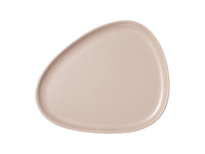 LIND DNA Assiette Curve Stoneware 26x30 cm Sand