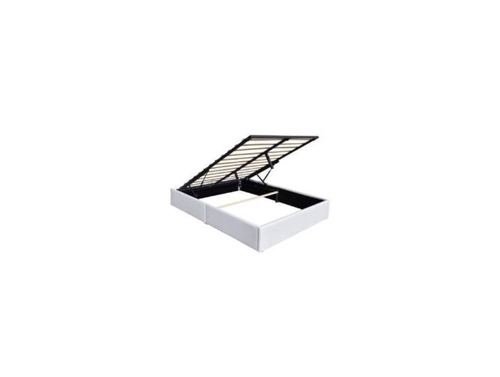 Lit Coffre - Manon - 140x190 cm - 12 Lattes - Blanc - Design Contemporain