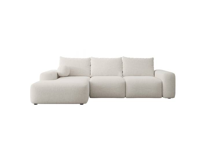 Ecksofa mit Schlaffunktion Carnos, L-förmig mit Ball, einzelne