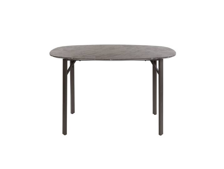 Villa Möbel Bartisch Noxino (1 Tisch, 1-St), Dänisch ovaler Bartisch in Graphit Optik