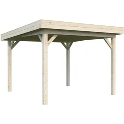 Palmako Carport/Pavillon Connect Lenna 8,3 m2 - hellbraun tauchgrundiert