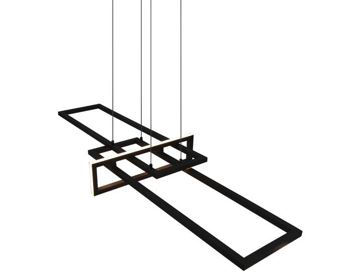 Pendellampe Cecile - Farbe: schwarz matt - LED - Material: Metall- LED Energiesparlampe