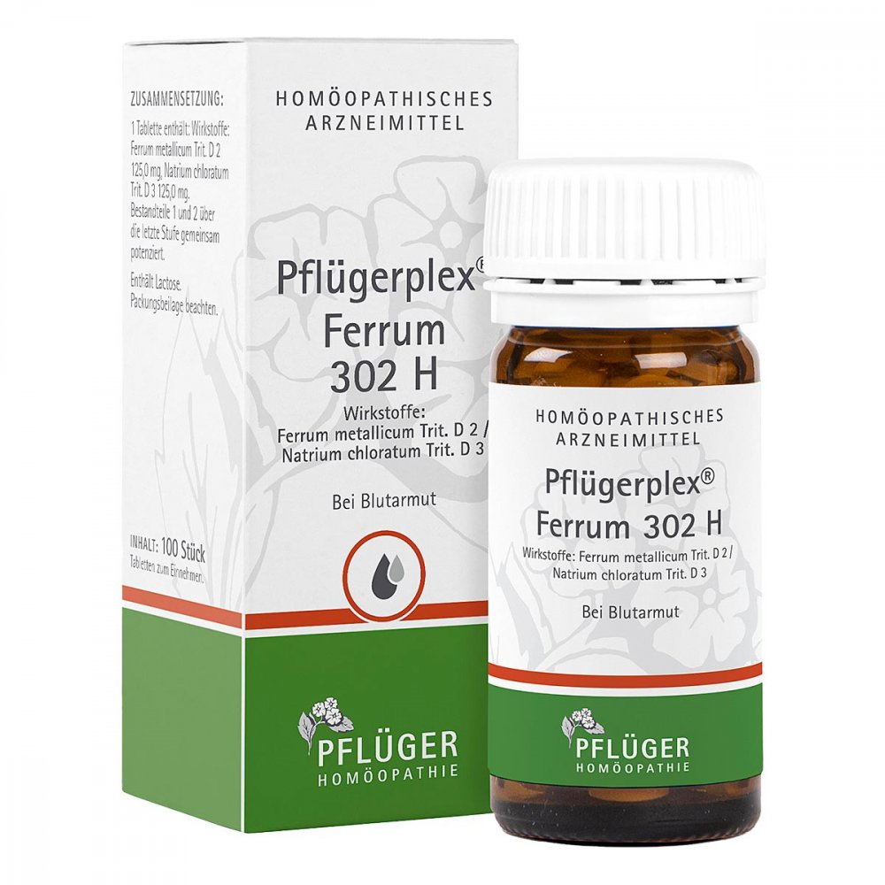 Homöopathisches Laboratorium Alexander Pflüger Gmb Pflügerplex Ferrum 302 H Tabletten 02913029