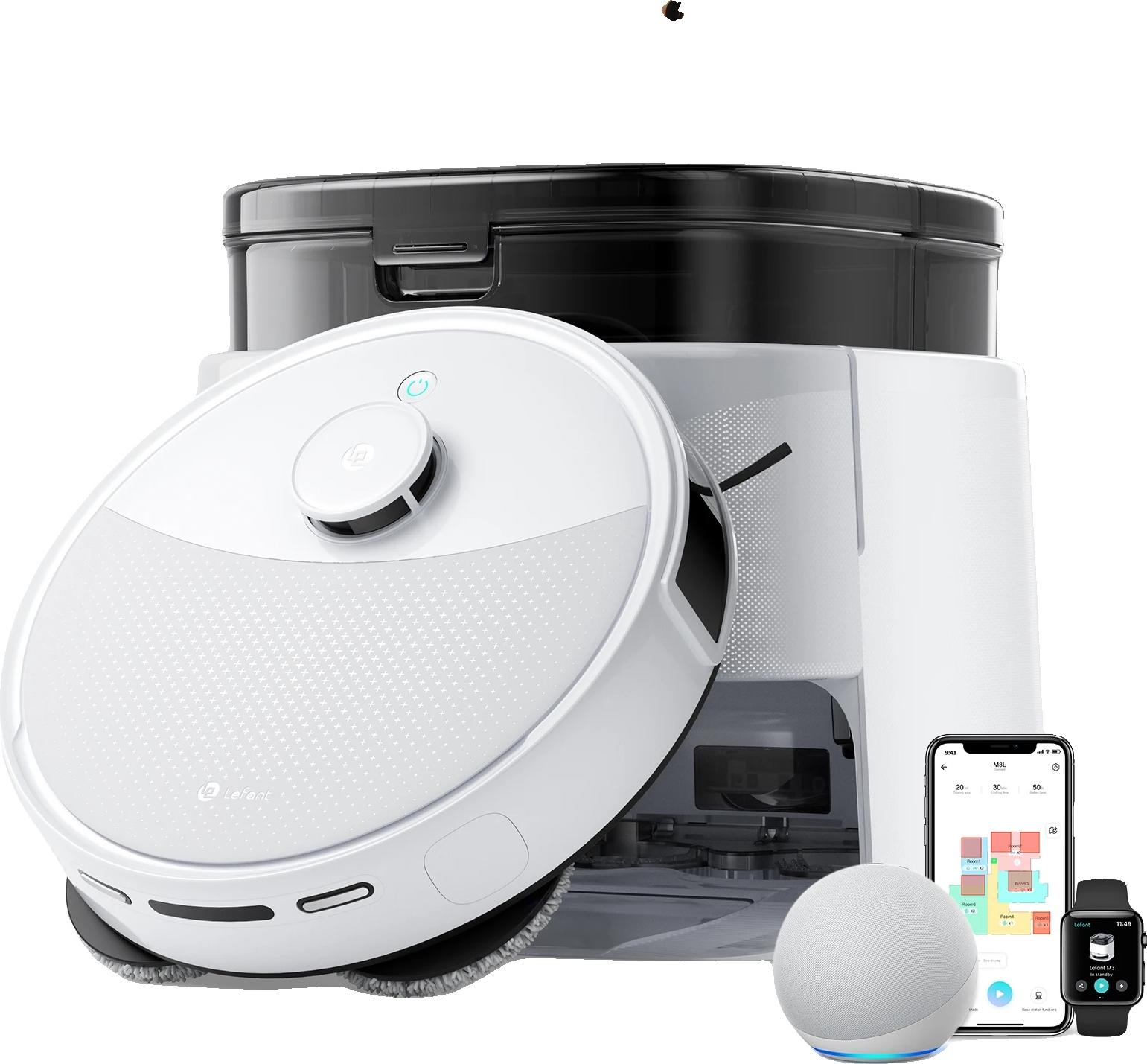 Robotersauger, 12000 Pa Saugkraft, 220 Minuten Akkulaufzeit, M3L