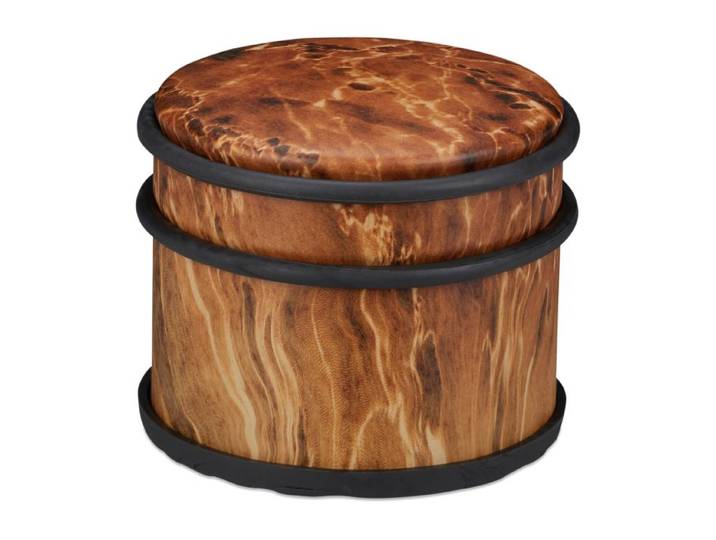 Relaxdays Türstopper Holzoptik dunkelbraun