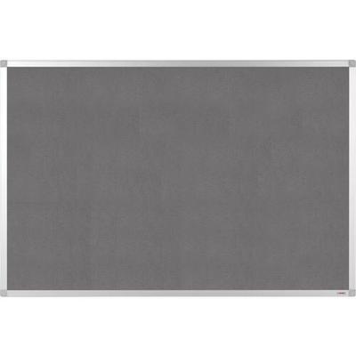 Viking Pinnwand Nicht magnetisch Wandmontage Filz 90 (B) x 0,81 (T) x 60 (H) cm Aluminium Grau
