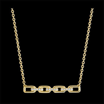 Edenly Halskette Auge des Orients - Kubanische Kettenglieder - 9 Karat Gelbgold
