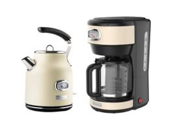 Westinghouse - Retro Series - Bouilloire + Cafetière - Filtre à café - Blanc