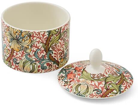 Morris & Co Covered Sugar Bowl Golden Lily