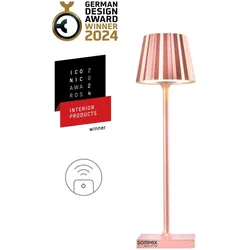 Sompex Akku-Tischleuchte TROLL NANO Aluminium Rosa Rose