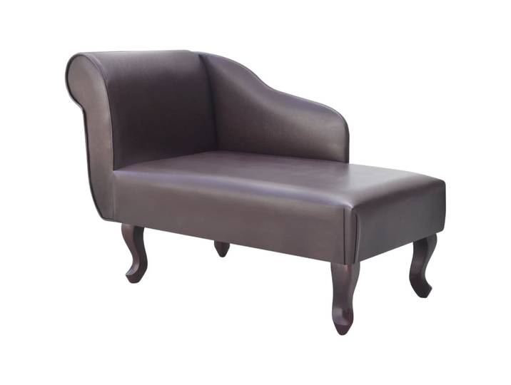 Chaise Longue Marron Similicuir