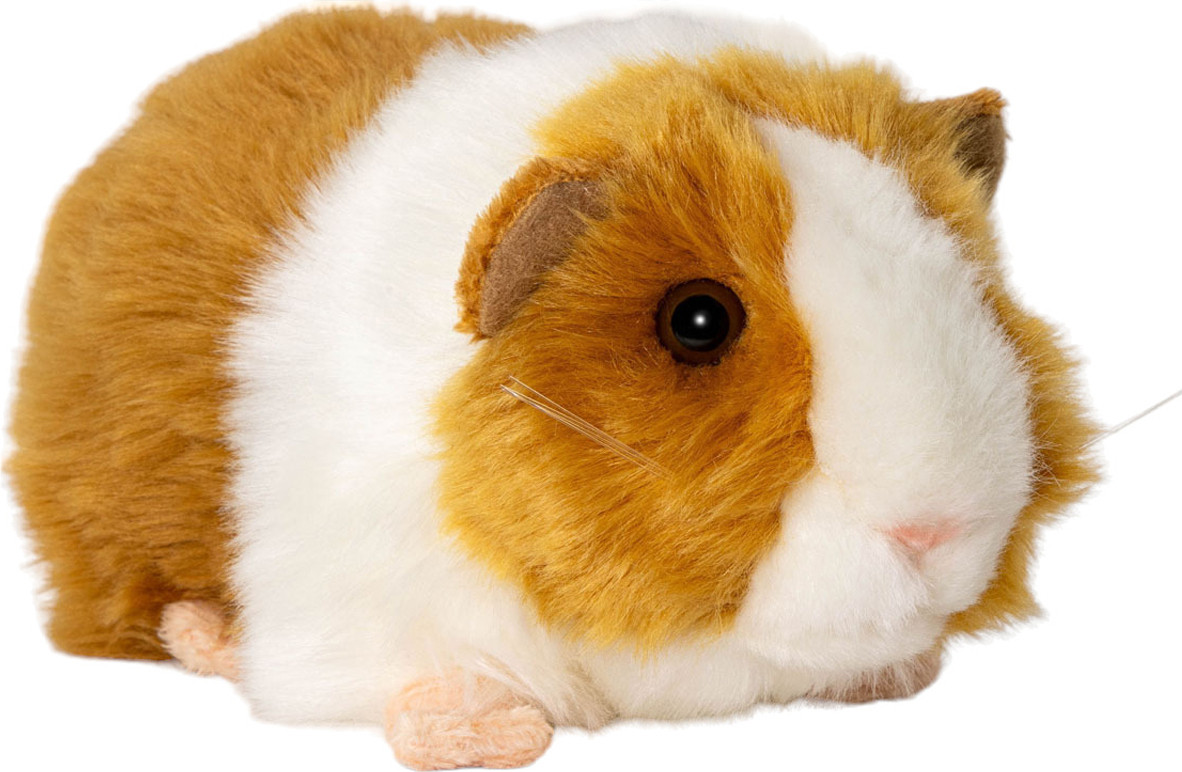Carl Dick Cavia bruin-wit pluche knuffel 20 cm