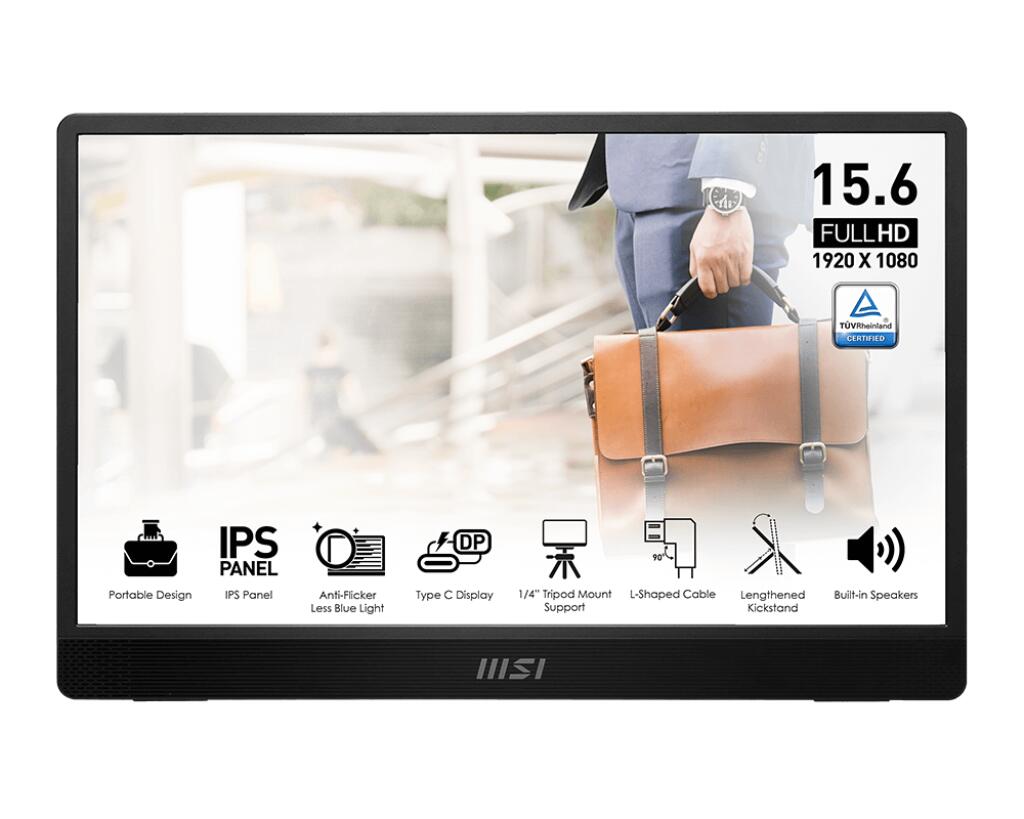MSI PRO MP161DE E2 Monitor 39.6cm (15.6") 9S6-3PB70H-021