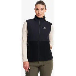 River Hybrid Fleece Vest Damen Black, Größe:XS - Damen > Oberteile > Fleece & Midlayers - Schwarz