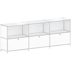 viasit Sideboard »System 4« auf Standfüßen weiß, 227.9x80.6x40.4 cm