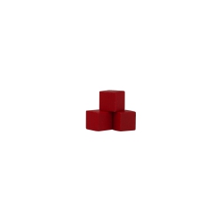 Halmakegel.com Würfel - Quader - kantig - 8mm - rot 255448