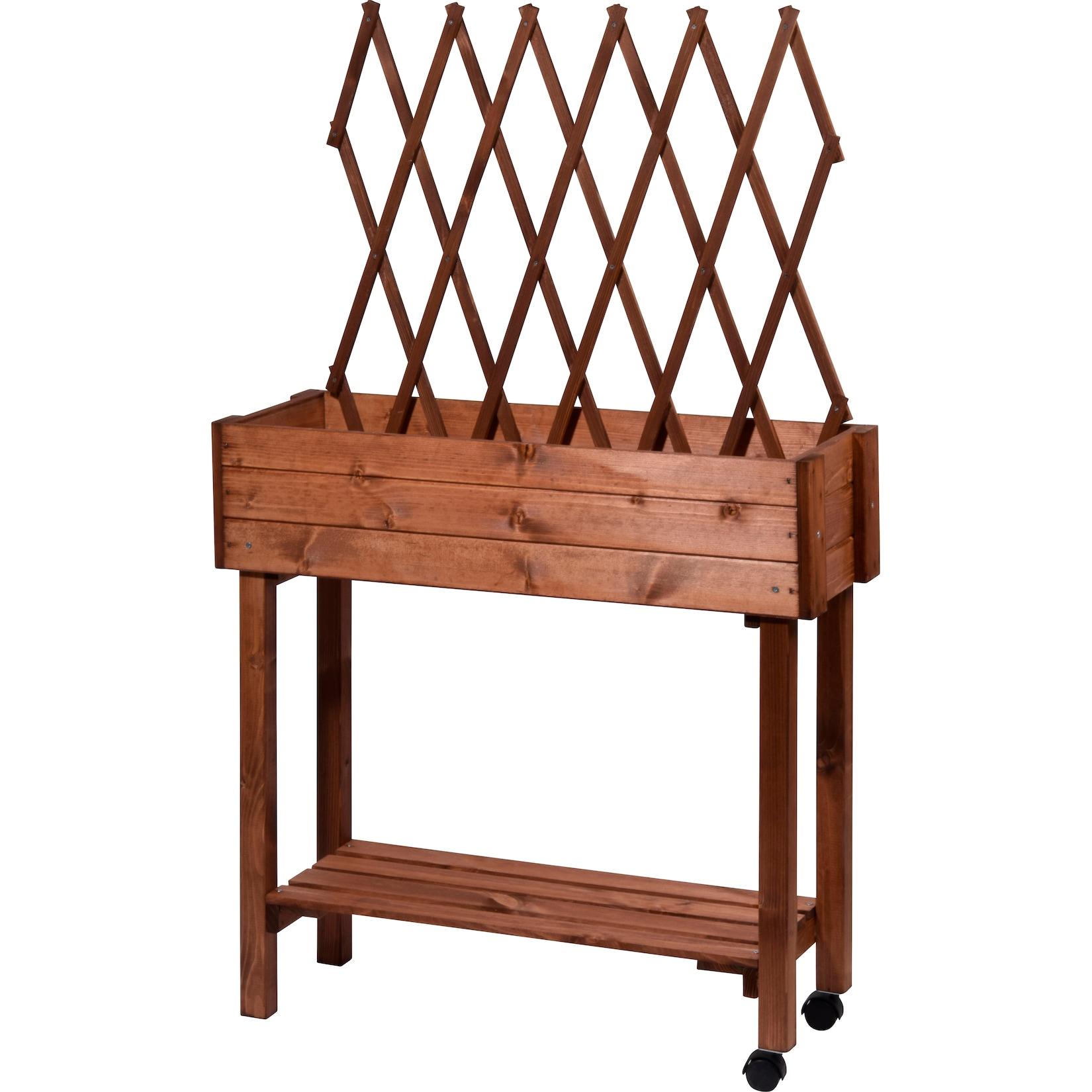 Rollbares Hochbeet mit Rankhilfe, Tischbeet für Terrasse & Balkon versch. Farben