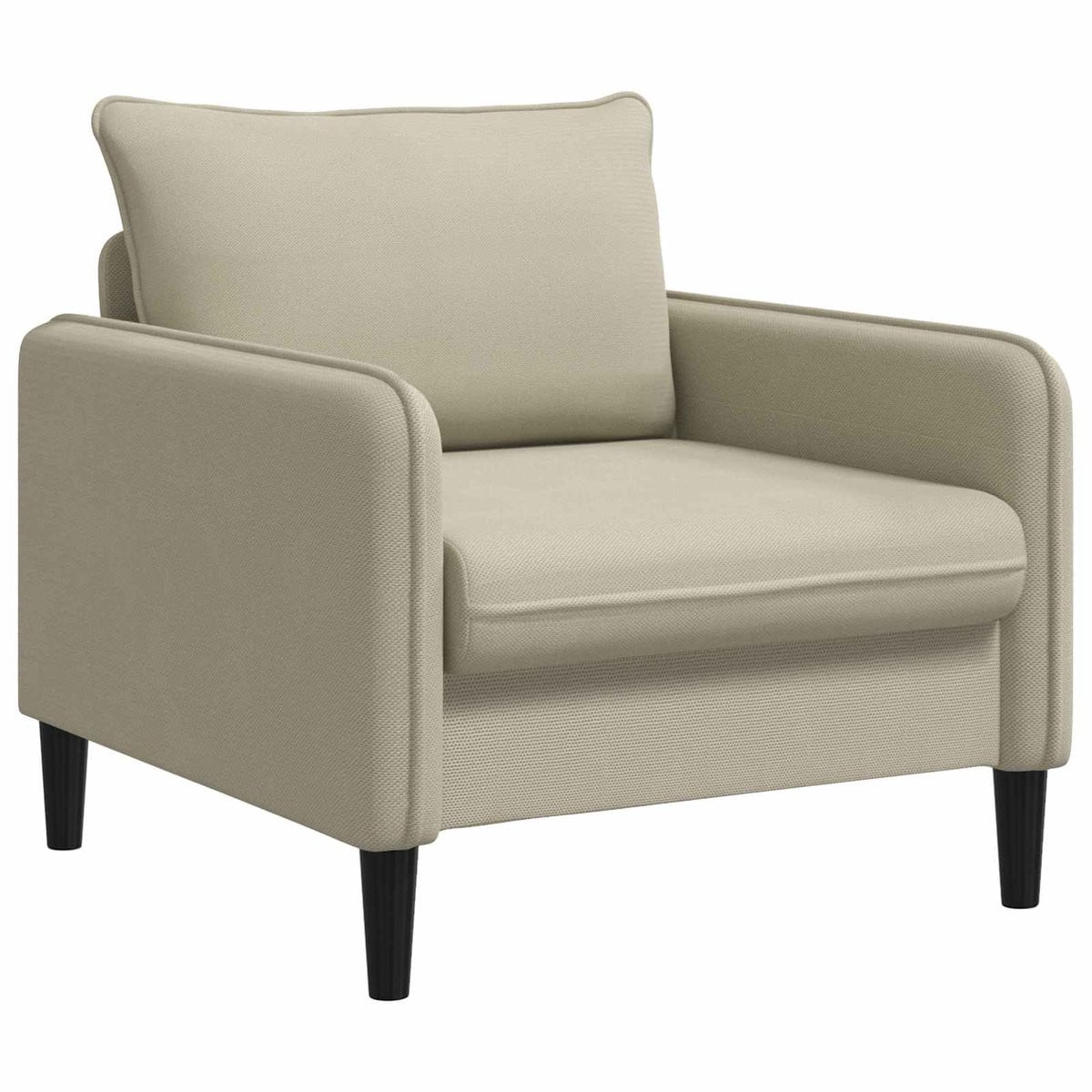 vidaXL XL loungefauteuil voor volwassenen - Zand - Fluweel - Modern