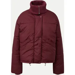 Pufferjacke mit Strickkragen Rot XS