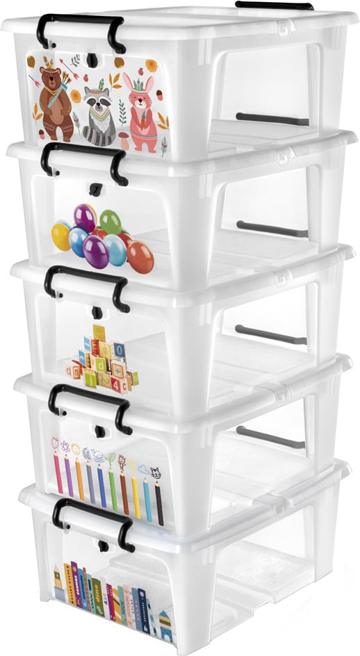 CEP Opbergbox KIDS, set van 5, 20 liter
