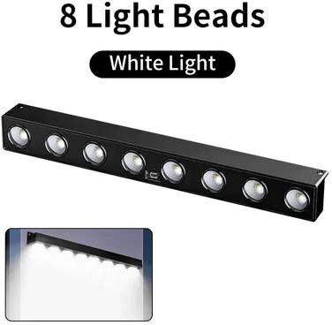 Uplift Picks Outdoor Waterproof Solar Wall Light For Garden Balcony And Fence white (8 Lights) 2 Pack